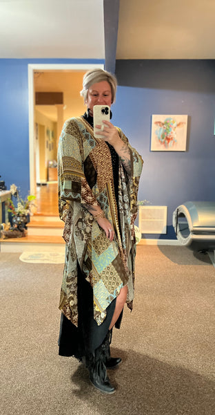 Neutral Olive Kimono